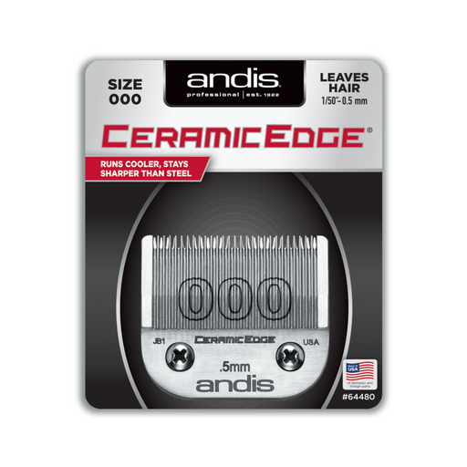 ANDIS Size 000 Graduation Blade Close Cutting - 1/50" - .5 mm