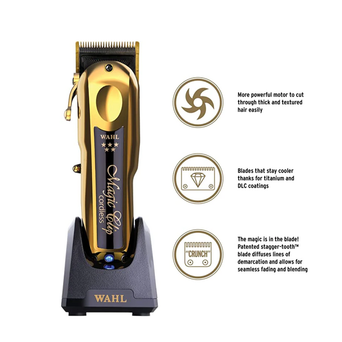 WAHL 5 Star Cordless Magic Clip- GOLD