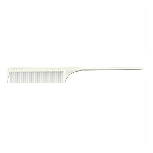 JRL Fine Teeth Tail Comb 8.5" (White)