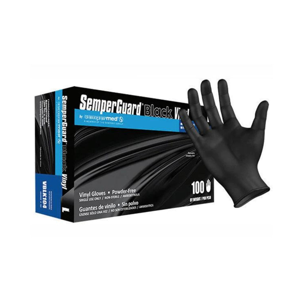 SemperGuard Black Ind.Vinyl XL 100 Gloves/box