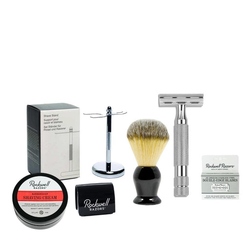Rockwell Razors Shave Kit with Rockwell 2C-White Chrome