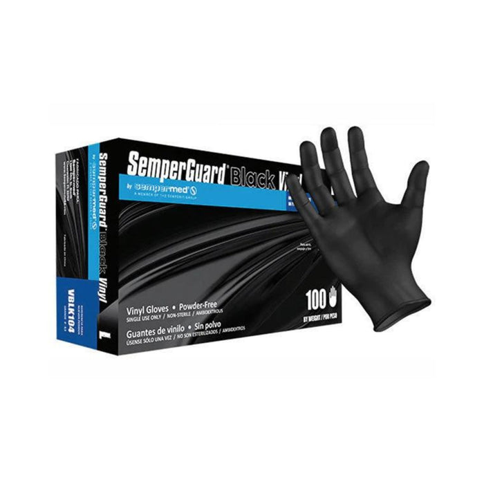 SemperGuard Black Ind.Vinyl Medium 100 Gloves/box