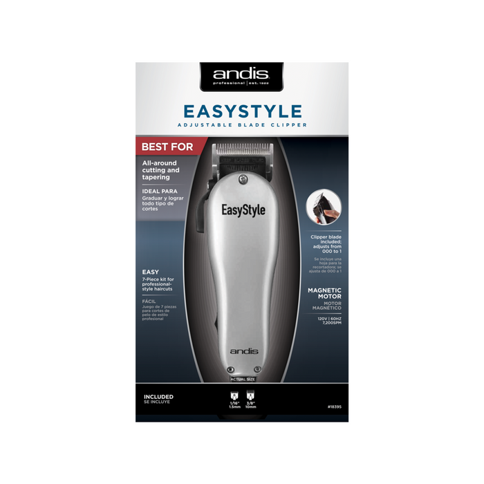 ANDIS EasyStyle 7-Piece Home Haircutting Clipper Kit (Silver)