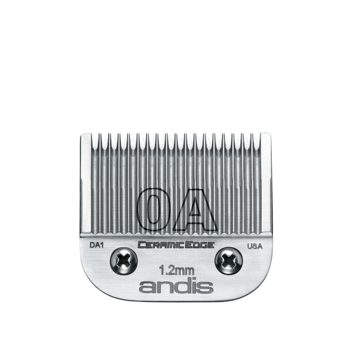 Andis Size 0A Blade, Ceramic Edge - Leaves Hair - 3/64" - 1.2 mm