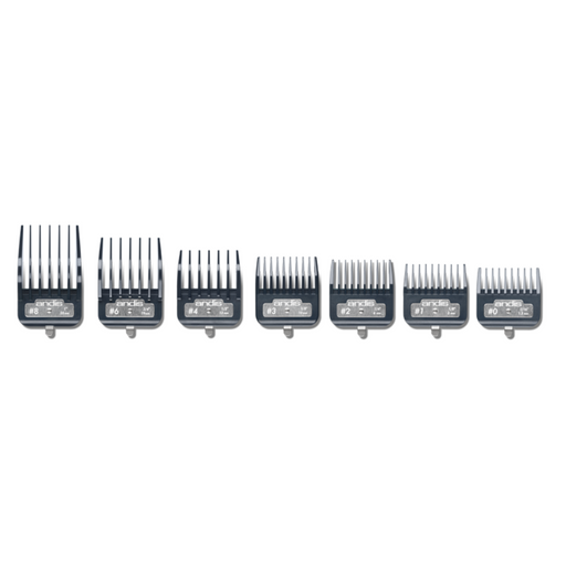 ANDIS Master Series Premium Metal Clip Comb Set, 7pcs.