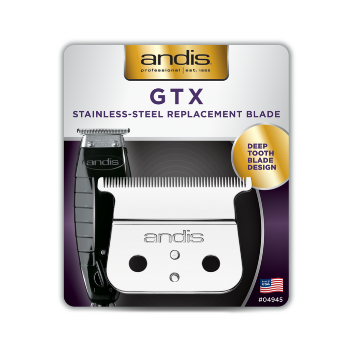 ANDIS STAINLESS STEEL T-Outliner Deep Tooth Replacement Blade