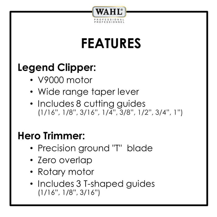 Wahl 5 Star Barber Combo (Includes Legend Clipper)