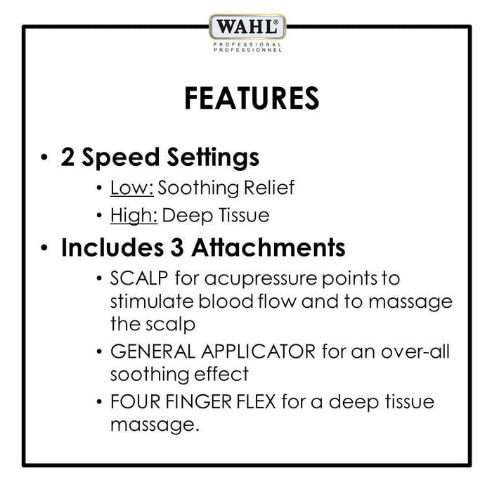 Wahl Professional Massager - Various Attachments