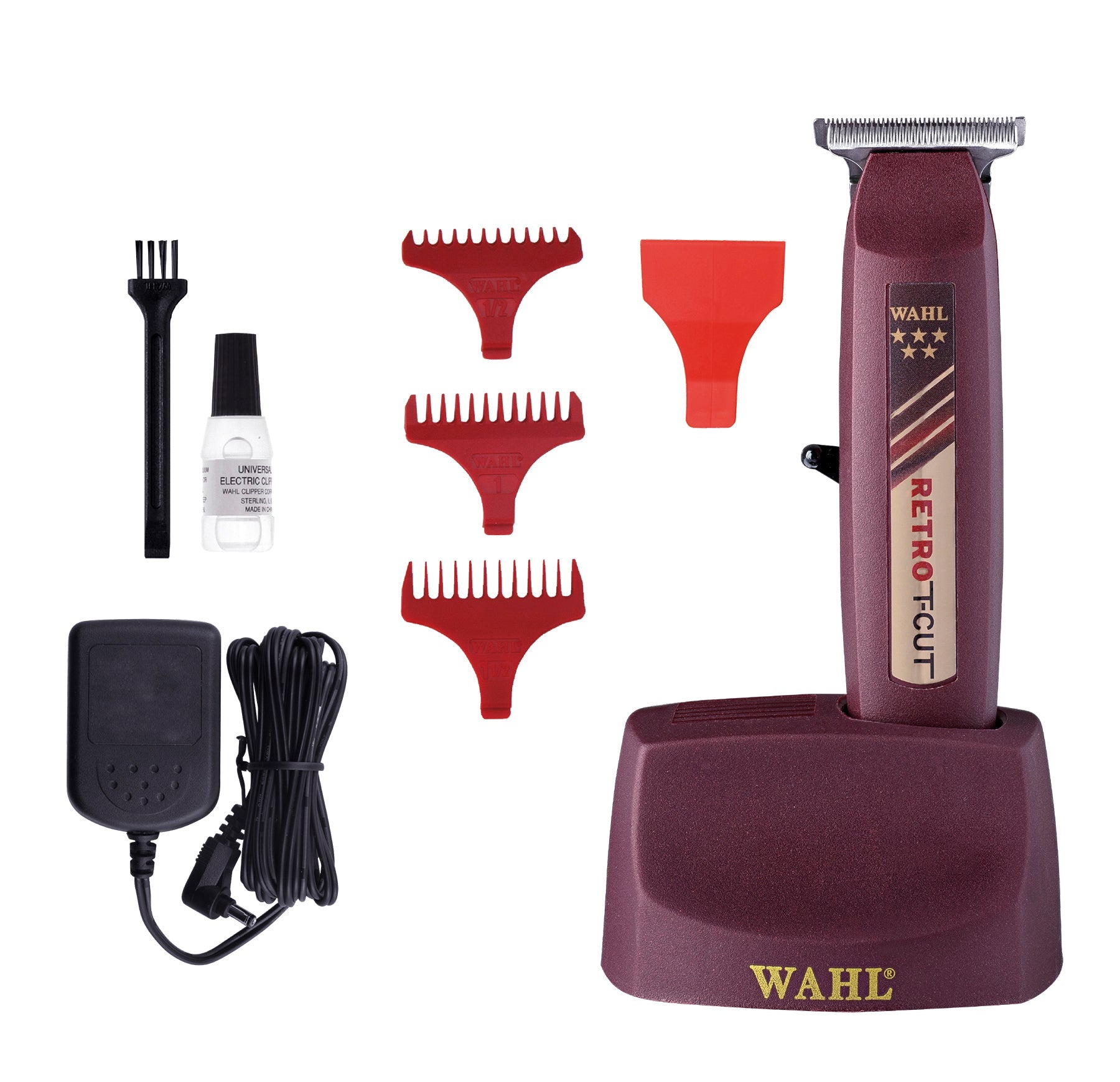Wahl 5 Star Retro T-Cut Trimmer (With 3 Guides, T-Wide Blade