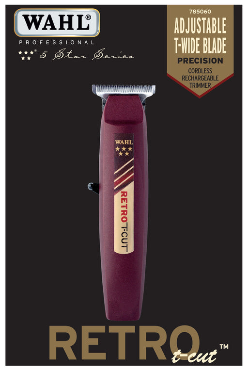 Wahl 5 Star Retro T-Cut Trimmer (With 3 Guides, T-Wide Blade & Rotary Motor)