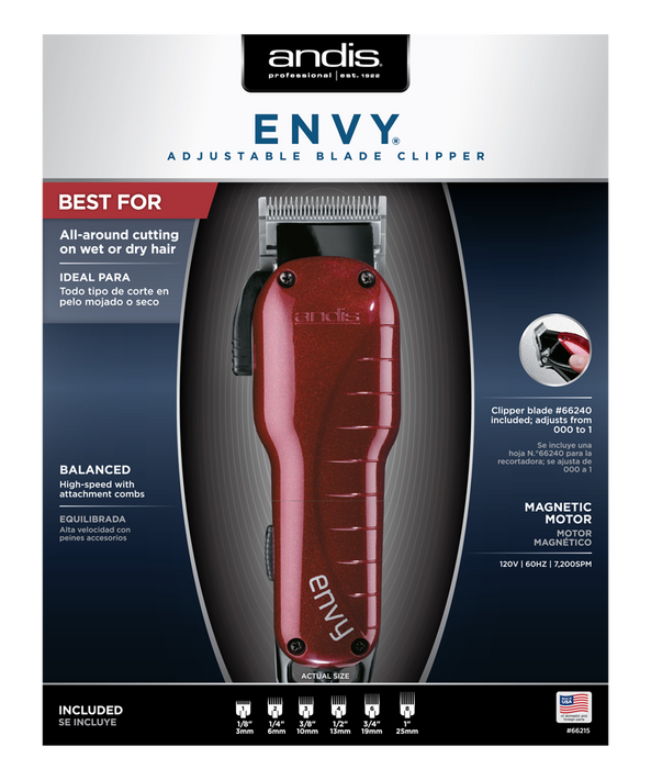 ANDIS Envy Clipper (Red)