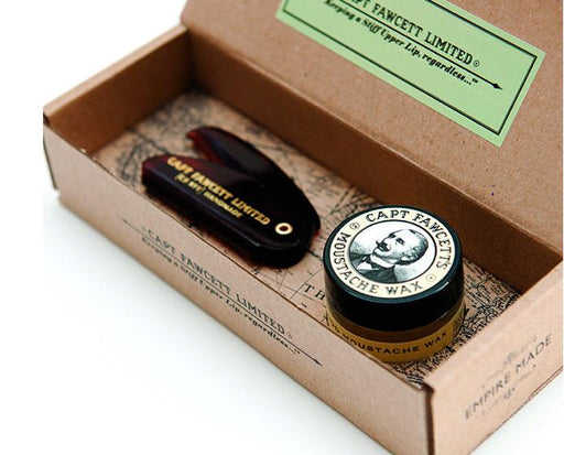 Captain Fawcett's Wax & Moustache Comb Gift Set