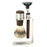 GLD-SET3440 Gold-Dachs Stand With Best Badger Brush & Razor, Wood/Aluminum