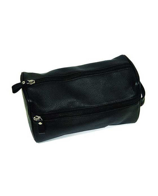 PureBadger Collection Black Pebble Leather Dopp Bag - Ideal Travel Kit For Men
