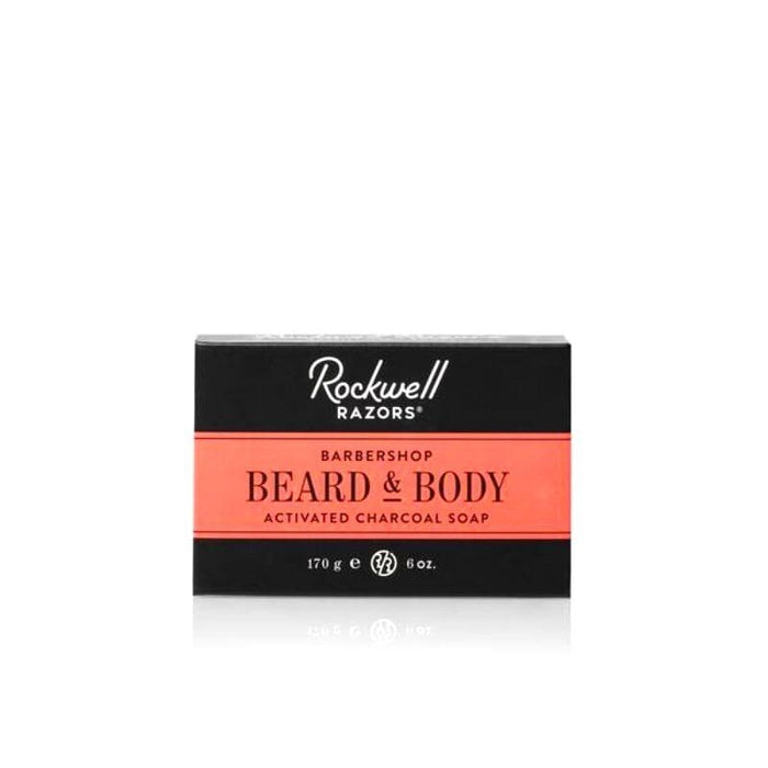 Rockwell Razors Beard & Body Activated Charcoal Soap Barbershop Scent