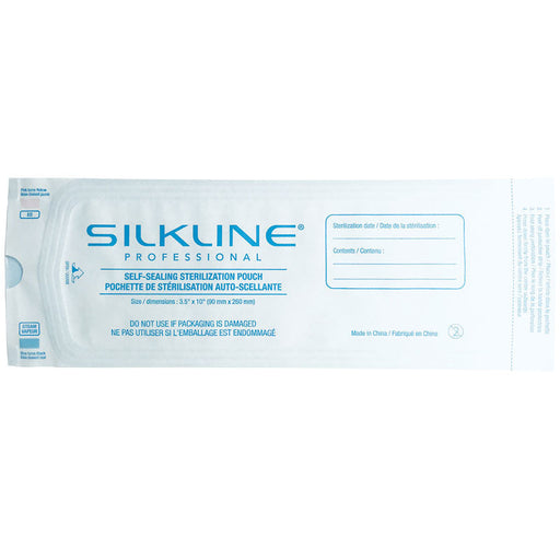 BabylissPRO Silkline sterilization pouches. 3-1/2" x 10". 200 pouches/box.
