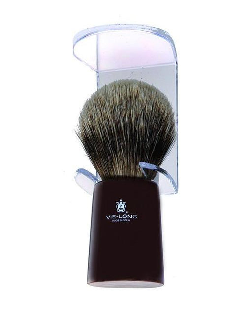 Vie-Long Silver Tip Badger Shaving Brush, Horn Handle