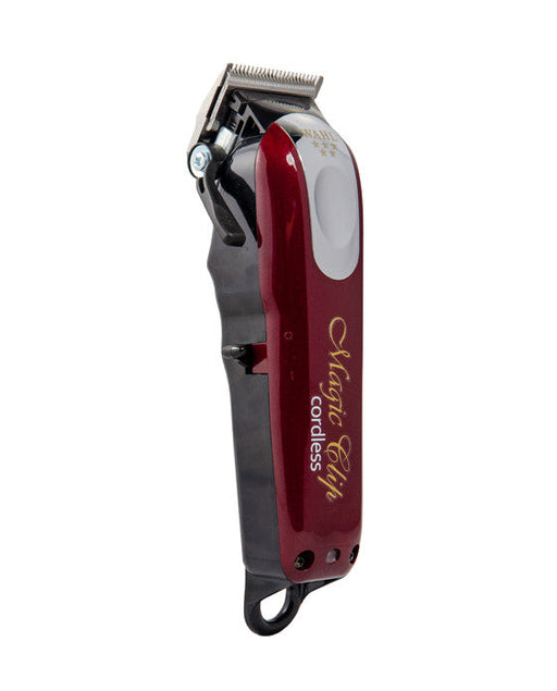 Wahl's Magic Clip is amongst the industry's favourite cordless electric razors, renowned for its powerful rotary motor. The Stagger-Tooth blade makes this razor actively work faster and smoother. This razor features an adjustable leveller that varies the taper and texture of a cut without necessitating constant blade changing, perfect for customers who request fades and blends. This electric razor has been engineer specifically for industry professionals.