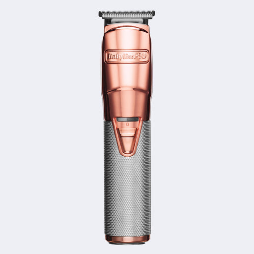 Babyliss Pro RoseFX all-metal lithium trimmer. Zero Gap tool included.