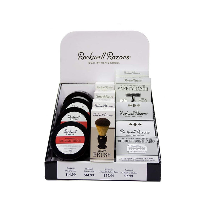 Rockwell Premium Shave Retail Display Bundle for Sport Clips